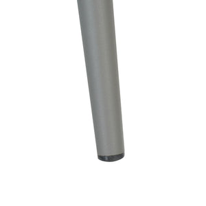 Outdoor Bar Height Metal Frame Counter Stools With Scallop Shaped Backrest & Water Resistant Cushions