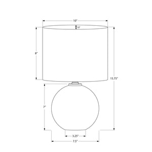 Contemporary Lighting, Table Lamp, Resin, Ceramic - Cream