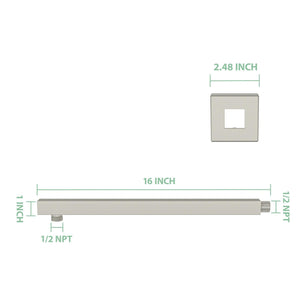 Wall Mounted Shower Arm With Flange