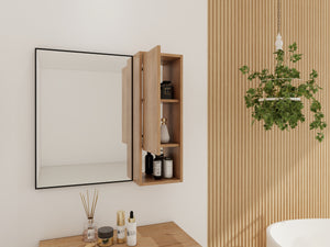 10'' Wall Mounted Bathroom Mirror Cabinet with Soft Close Door