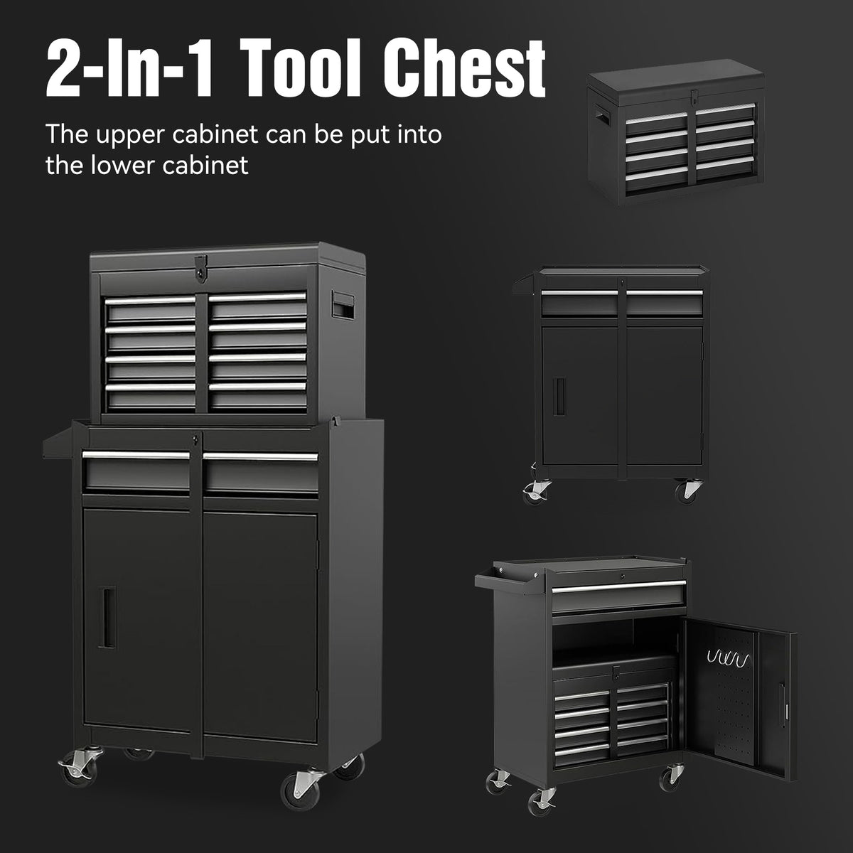 5-Drawer Rolling Tool Storage Cabinet