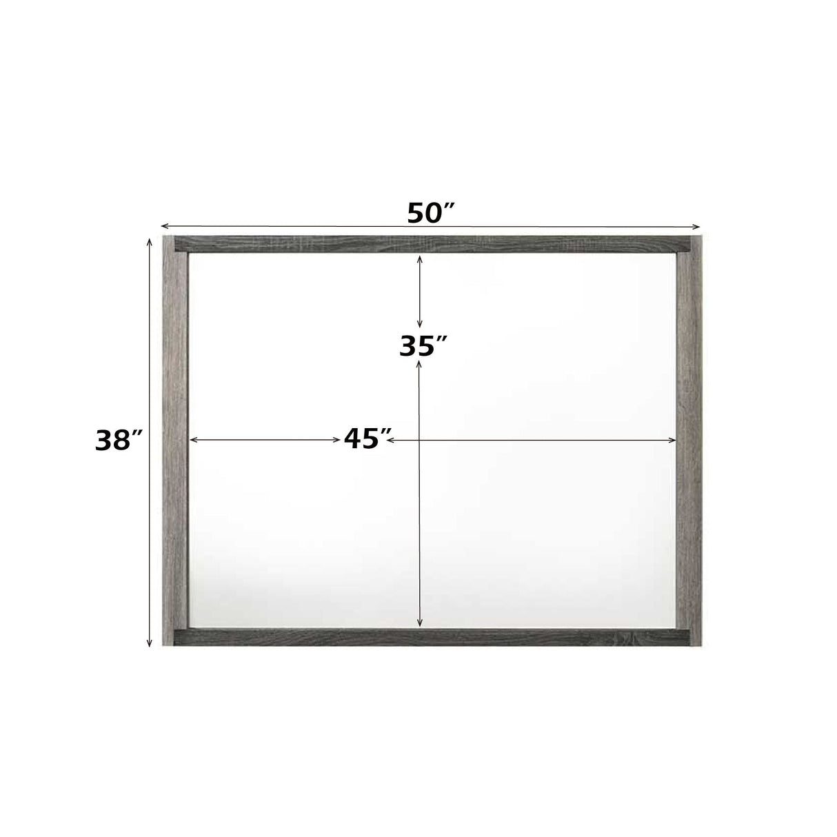 Jehoram - Mirror - Gray - Best Buy Furniture