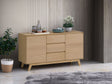 Kasem - Server - Oak - Best Buy Furniture