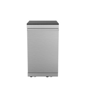 Storage Cabinet Stainless Steel Outdoor Kitchen Islands Left Open