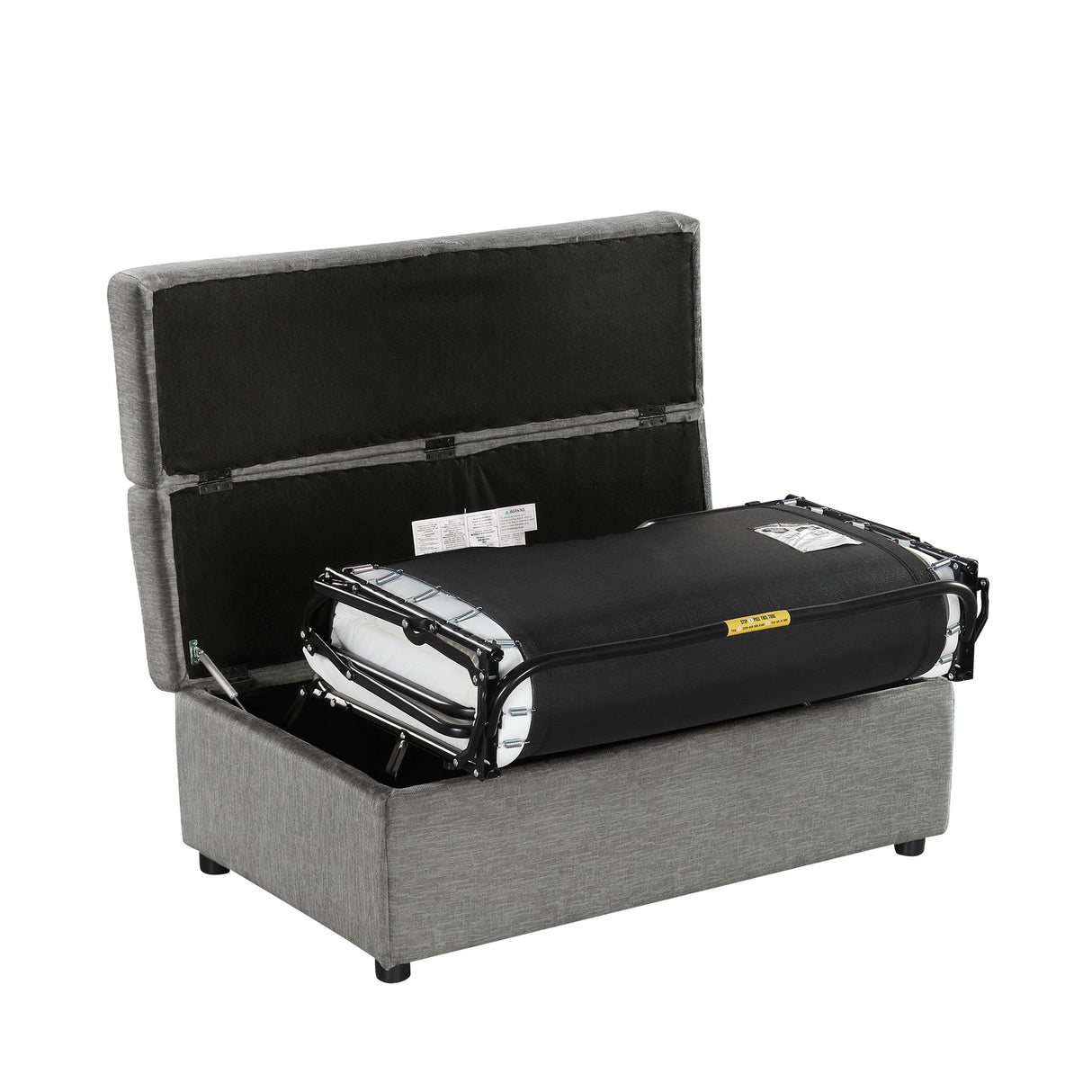 Twin Size Folding Ottoman Sleeper Bed With Mattress Convertible Guest Bed