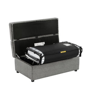 Twin Size Folding Ottoman Sleeper Bed With Mattress Convertible Guest Bed