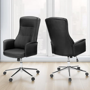 Office Chair With Adjustable Height, Ergonomic Design - Black