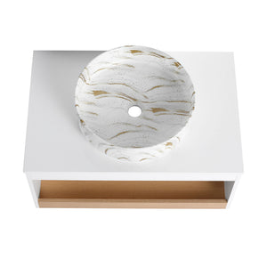 Floating Bathroom Vanity With Vessel Sink