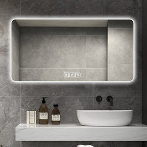 LED Bathroom Mirror With 3 Color Dimmable Backlight