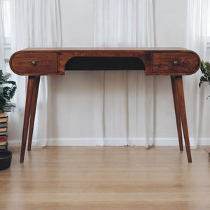 London - Arch Writing Desk - Dark Brown