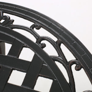 Bono Metal Bistro Set - Black
