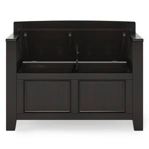 Amherst - Small Transitional Entryway Storage Bench