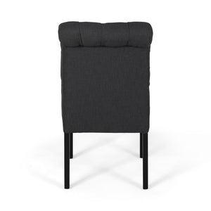 Broxton - Tuft Dining Rolltop Chairs With Button Tufted Backrest (Set of 2)