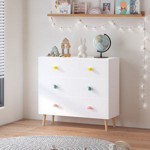 3 Drawer Dresser, Storage Cabinet With Anti Tip Safety
