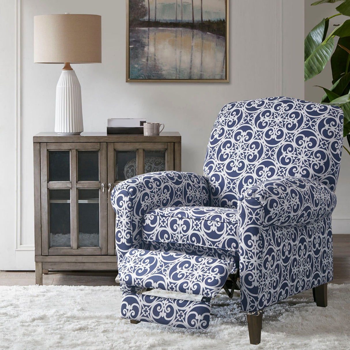 Kirby - Transitional Push Back Recliner Chair