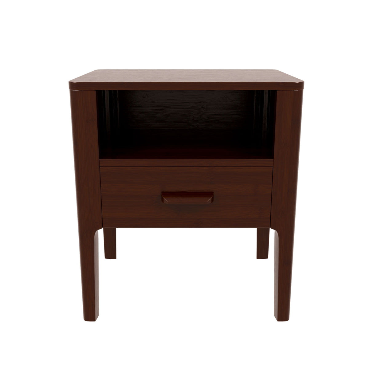 Modern Nightstand With Drawer And Open Shelf