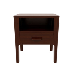 Modern Nightstand With Drawer And Open Shelf
