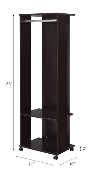 Kolen - Hall Tree - Espresso - Best Buy Furniture