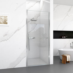 30"W x 72"H Frameless Circular Pivot Shower Door