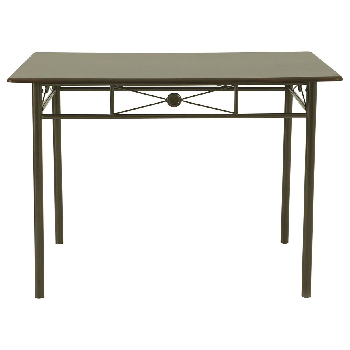 5 Piece Rectangle Dining Set With Tubing Base