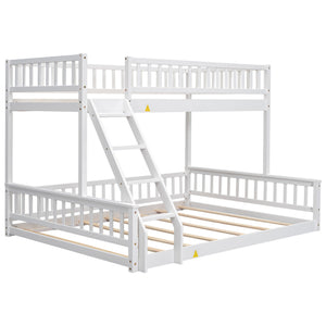Bunk Bed With Ladder And Guardrails