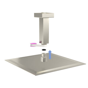 Ceiling Mounted Shower Arm With Flange Stainless Steel