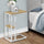 Accent Table, C - Shaped, Marble Look Contemporary & Modern Convenient Design - Best Buy Furniture
