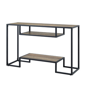 Idella - Sofa Table - Rustic Oak / Black - Best Buy Furniture