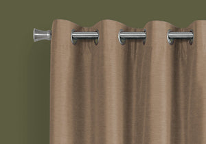 2 Pieces Set, Curtain Panel, Room Darkening, Grommet, Contemporary & Modern - Best Buy Furniture
