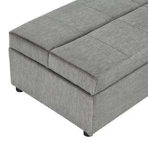 Twin Size Folding Ottoman Sleeper Bed With Mattress Convertible Guest Bed