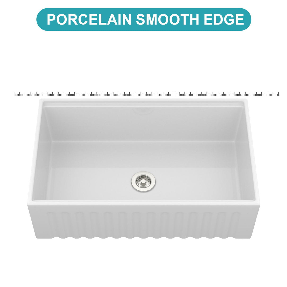 Workstation Single Bowl Apron Front Kitchen Sink - White