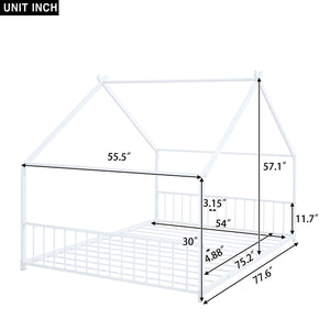 Metal House Bed