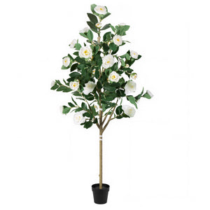 Artificial Camellia Tree 5-FT Faux Plants Indoor
