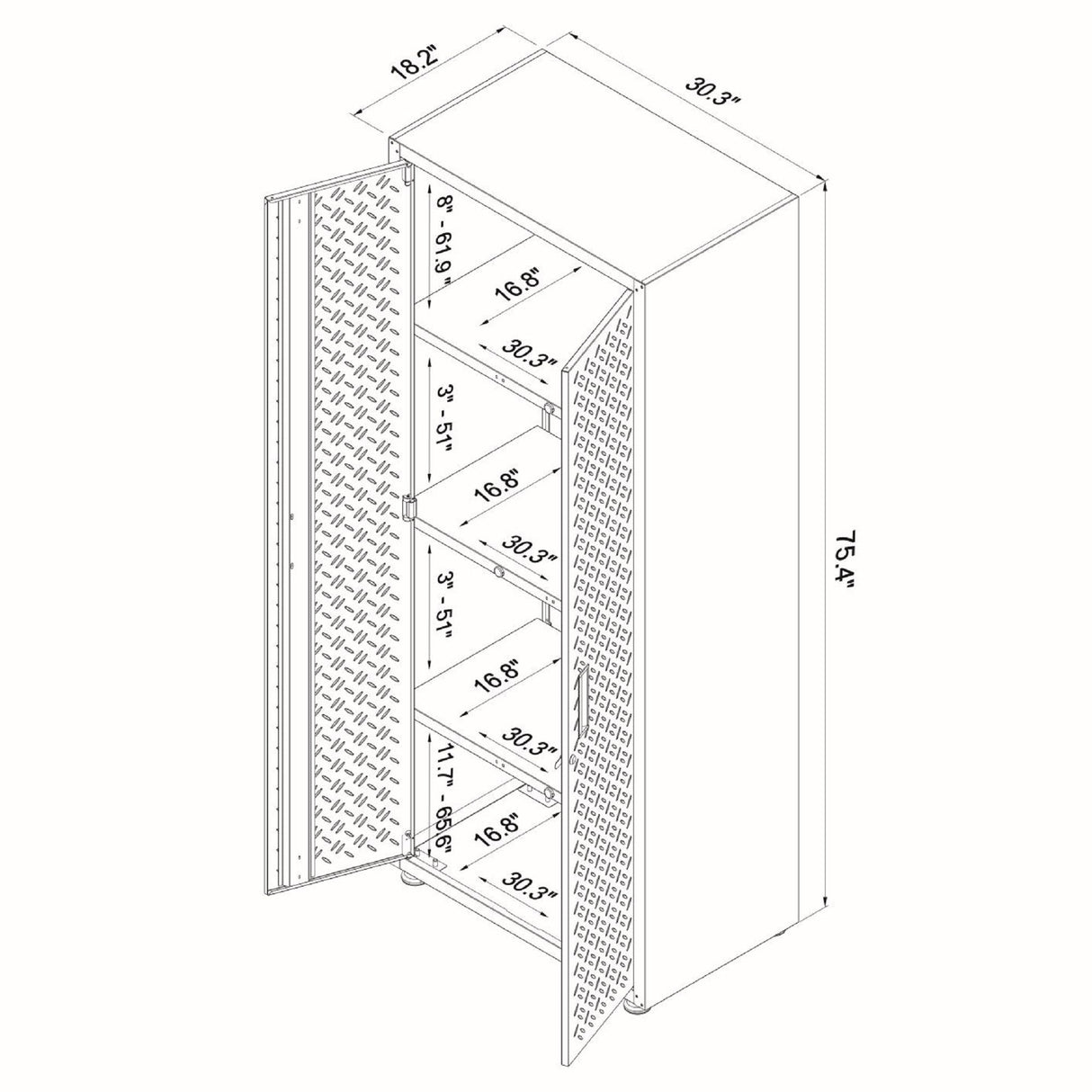 Fortress - Tall Garage Cabinet