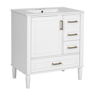 Traditional Bathroom Vanity Set With Soft Close Doors