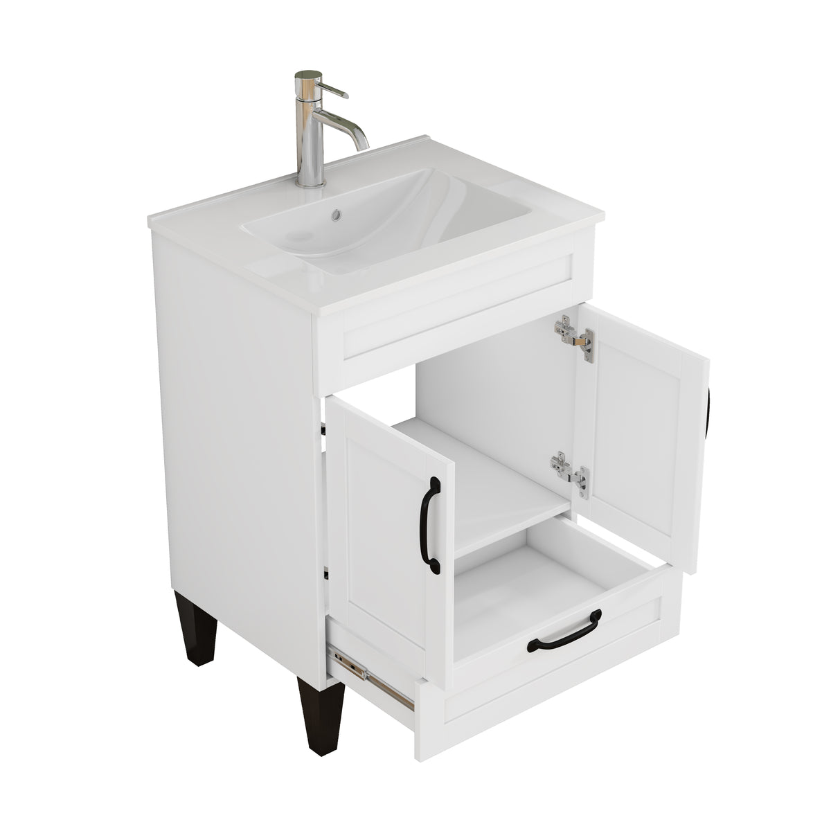 24-Inch Bathroom Vanity With Sink Combo