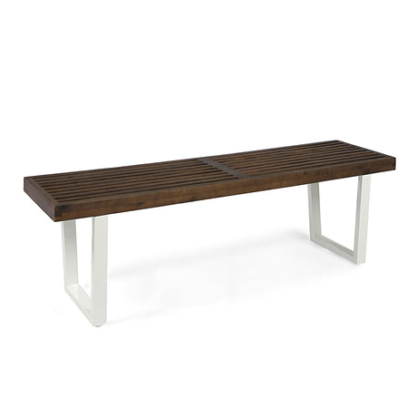 Intrinsic - Outdoor Dining Bench With Slat Top - Best Buy Furniture