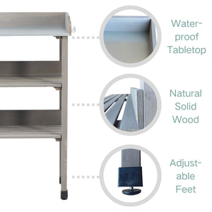 Outdoor Potting Table, 3 Tier Workbench