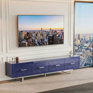 TV Stand With Slatted Drawers