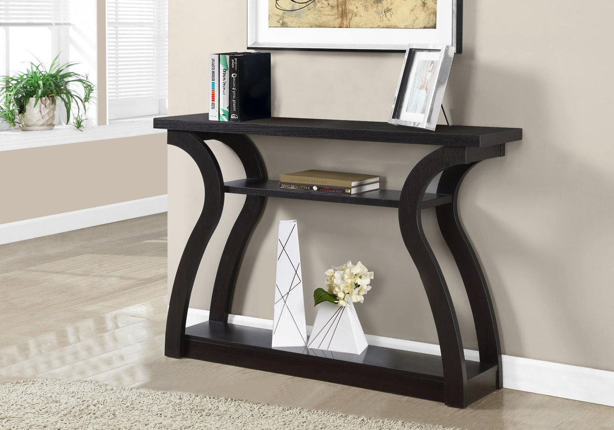Accent Console Table For Entryway, Unique Curved Design - Best Buy Furniture