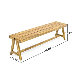 Outdoor 3-Piece Picnic Table Set in Acacia Wood