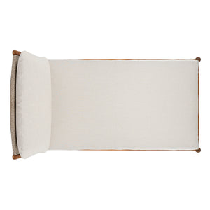 Cape Outdoor Acacia Chaise Lounge with Rope Woven