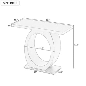 Console Table With Oval Base And Reinforced Bottom Plate - Best Buy Furniture