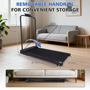 Walking Pad Treadmill with Handle Bar and Adjustable Incline