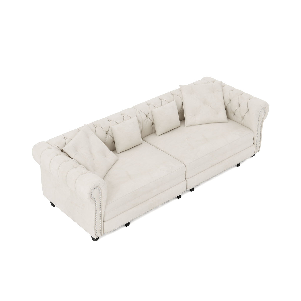 3 In 1 Pull Out Convertible Sleeper Sofa Bed, King Size, Chaise Lounge