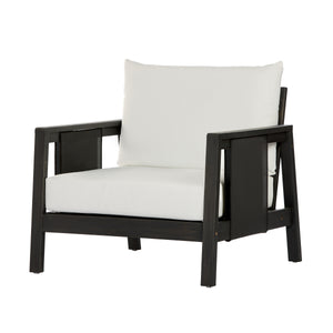 Outdoor Club Chair with Acacia Wood Frame
