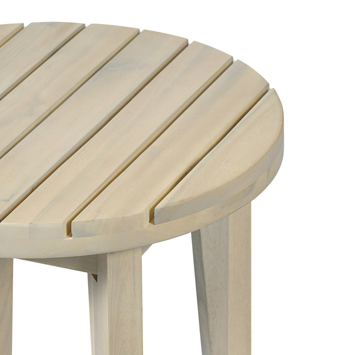 Outdoor 16" Square Acacia Wood Side Table