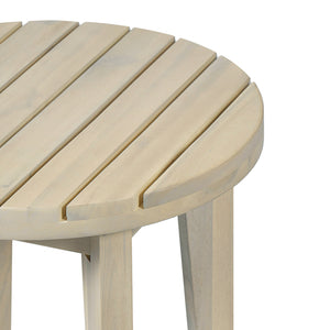 Outdoor 16" Square Acacia Wood Side Table