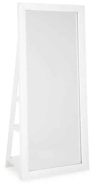 Evesen - Floor Standing Mirror/Storage - Best Buy Furniture