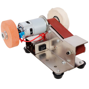 Mini Belt Sander, Electric Small Sander with 7 Adjustable Speeds